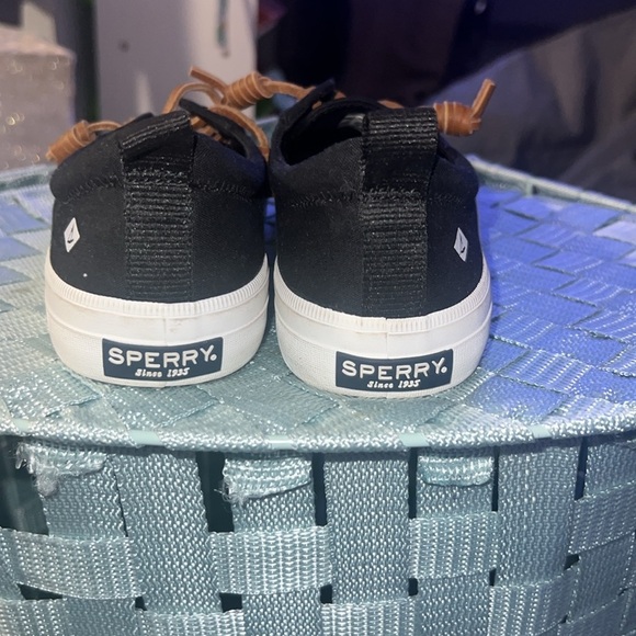 Sperry Black Sneakers with Tan Laces - Picture 5 of 5